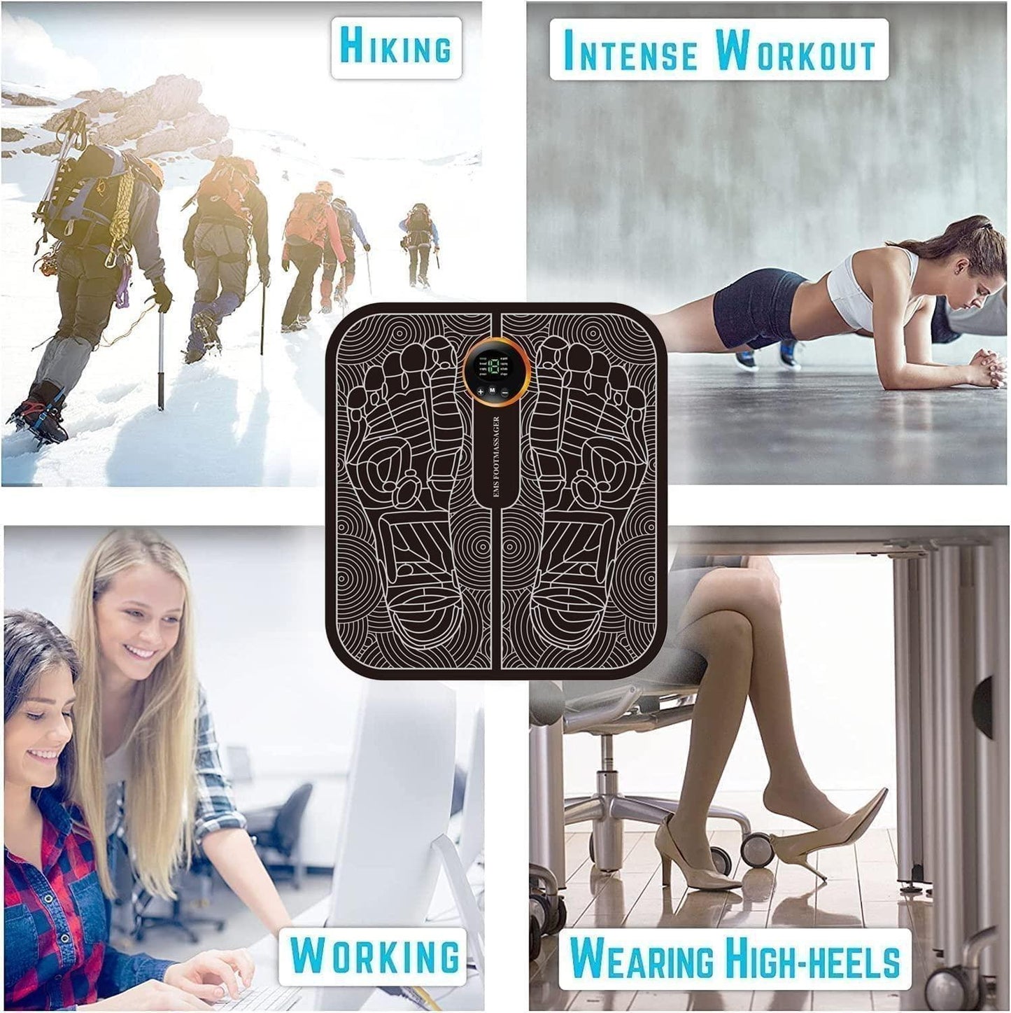 Vibrating Foot Massager Pad | Painless EMS technology